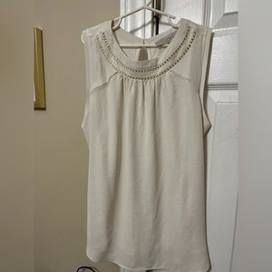 Loft cream/white blouse tank size XXSP (fits like a XS)